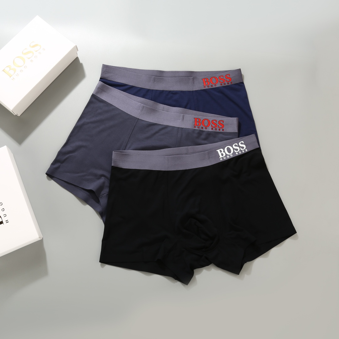 BOSS Modal Seamless Boxer Briefs 3-Pack Multicolor