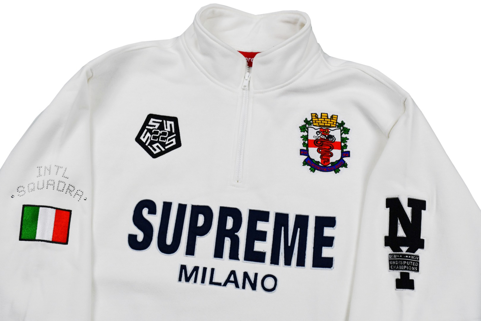 Supreme Milano Half-Zip Fleece White