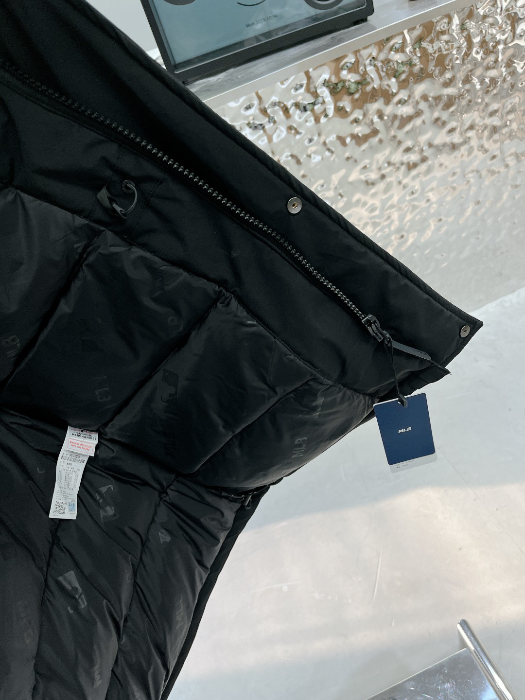 MLB Yankees Hooded Down Parka Black
