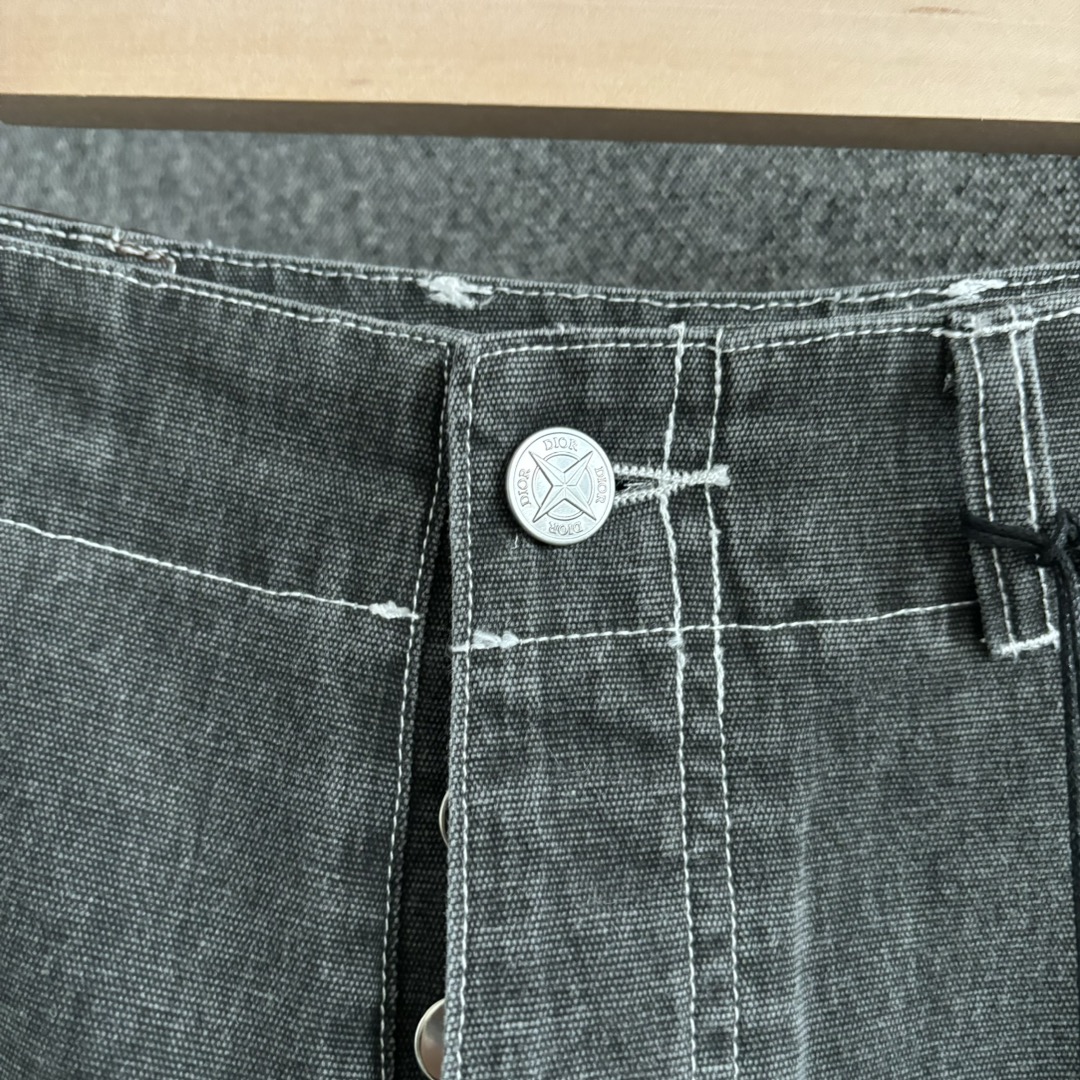 Dior FW2024 Cargo Workwear Pants Gray