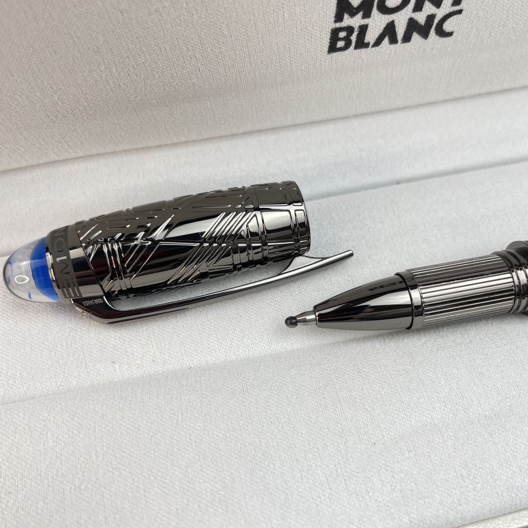 Montblanc Luxury Signature Rollerball Pen Set Silver