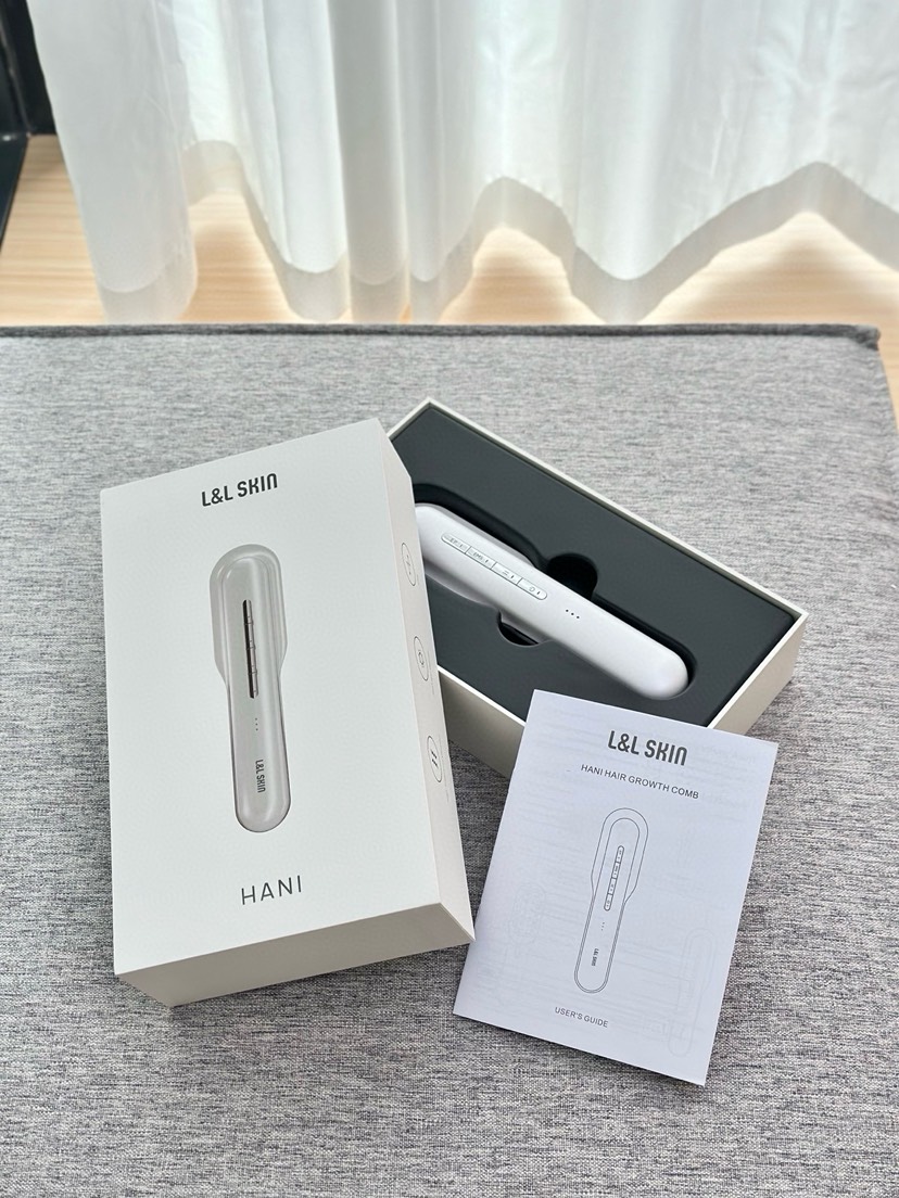 L&L Skin HANI Red Light Scalp Massage Comb White