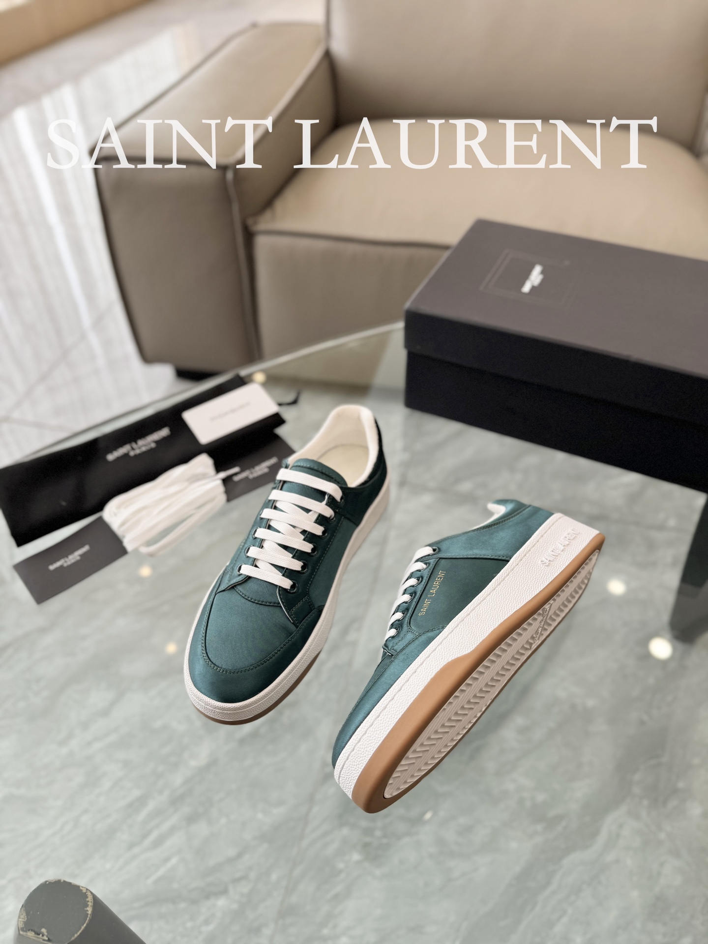 YSL SL61 Casual Sneakers Green
