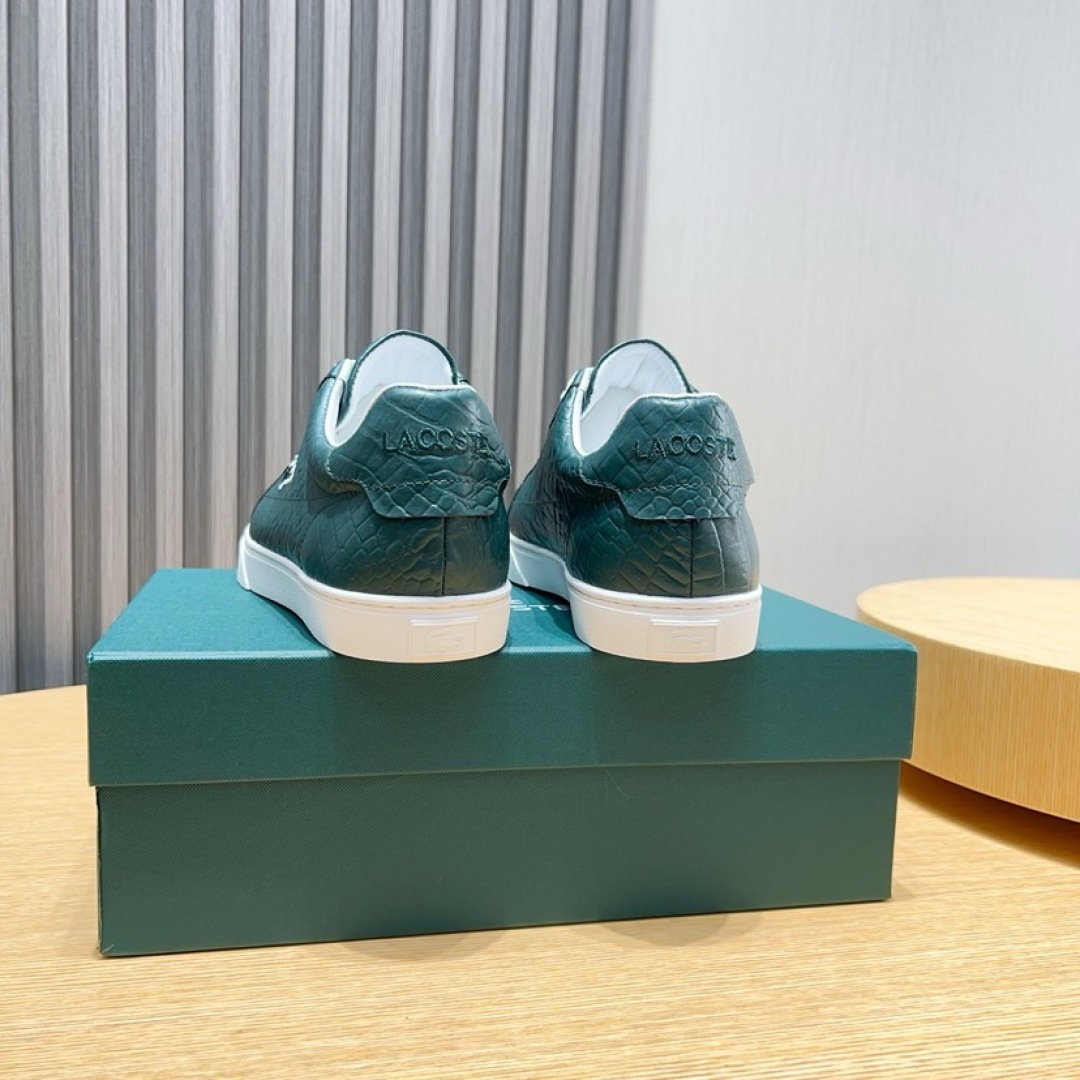 Lacoste Classic Croc-Embossed Sneakers Green
