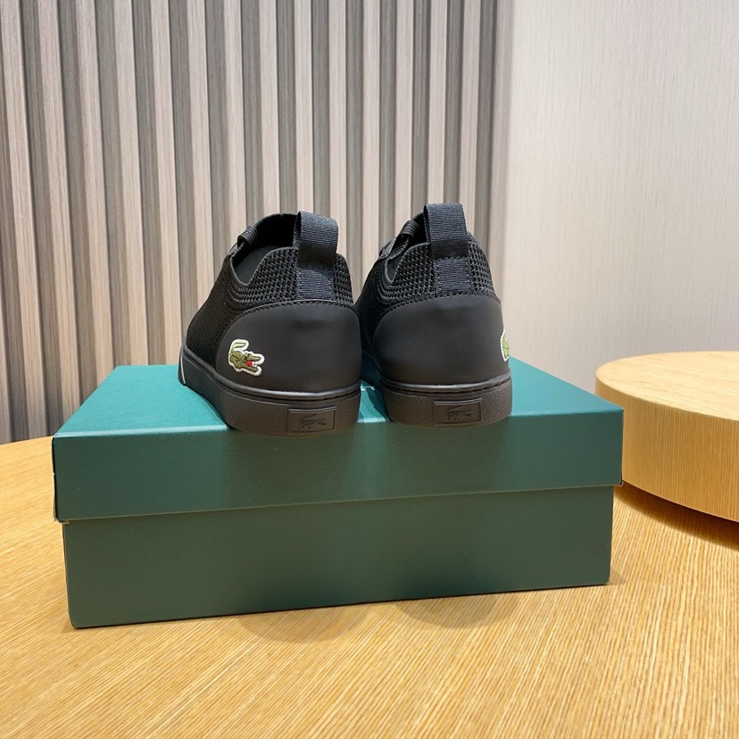 Lacoste Classic Knit Low-Top Sneakers Black