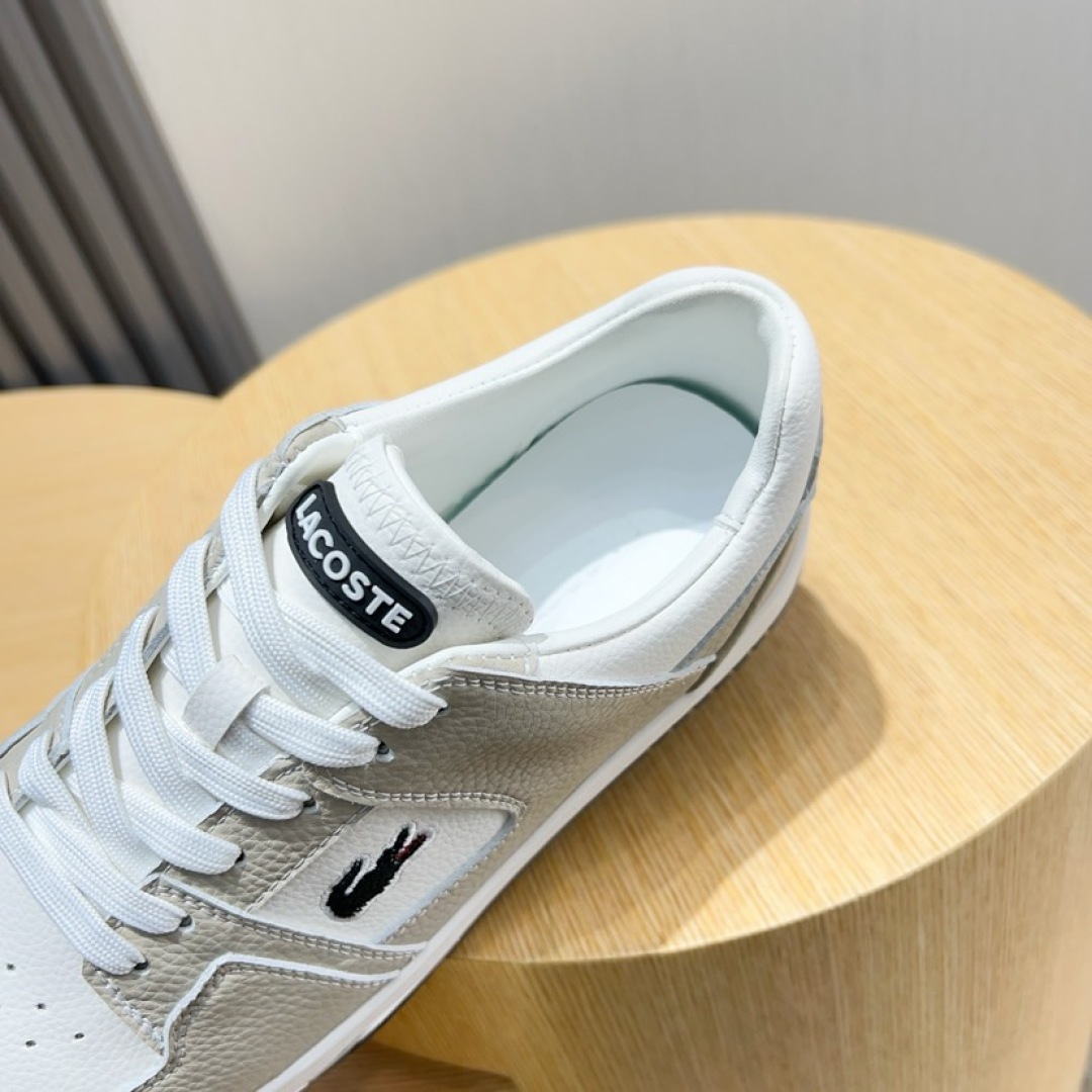 Lacoste Classic Leather Casual Sneakers Beige/White