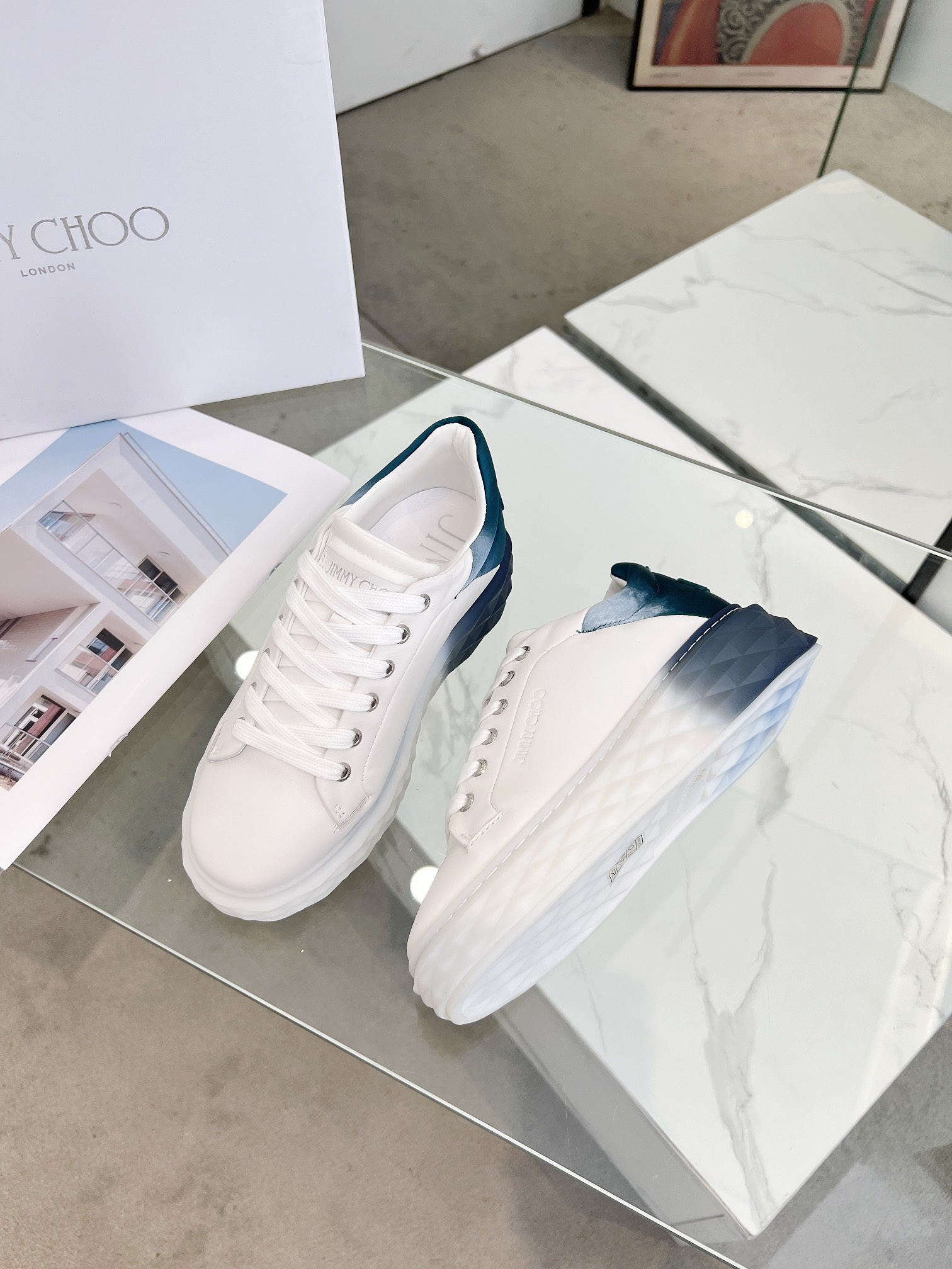 Jimmy Choo Diamond Sneakers White
