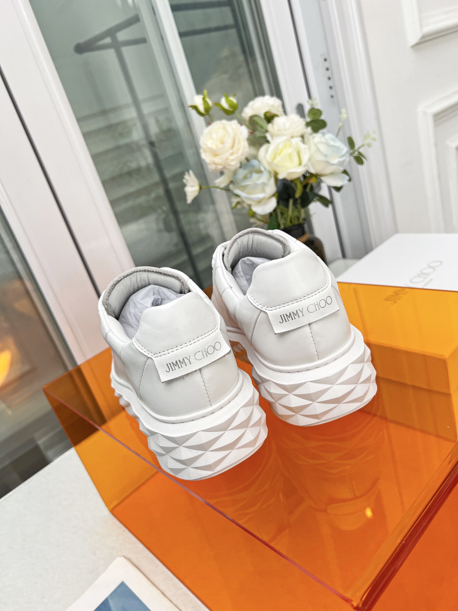 Jimmy Choo Diamond Sneakers White