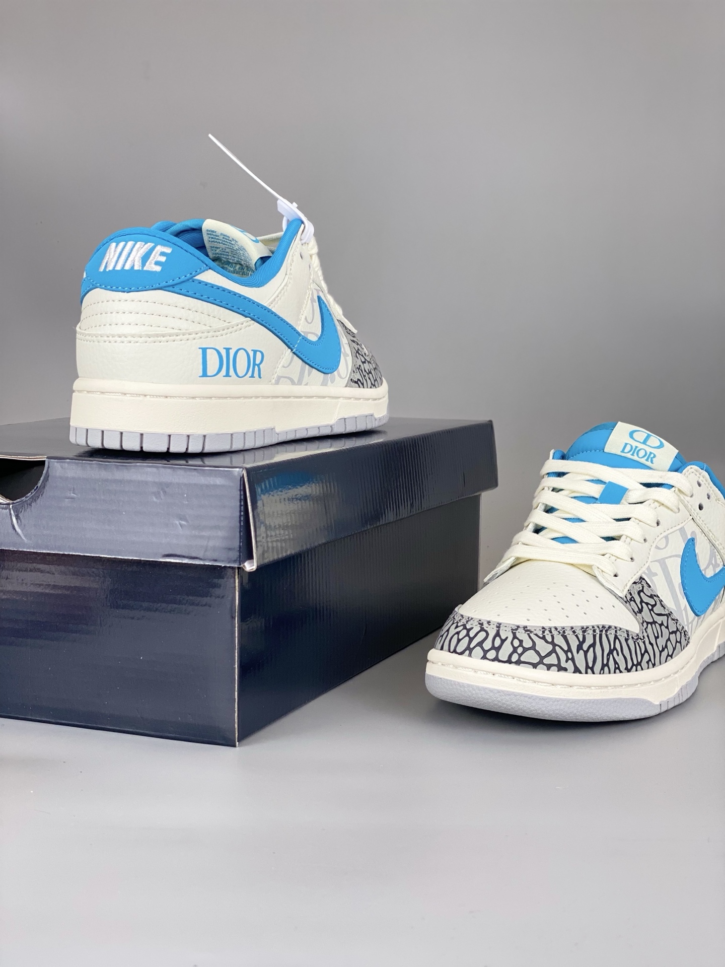 Nike SB Dunk Dior White Blue
