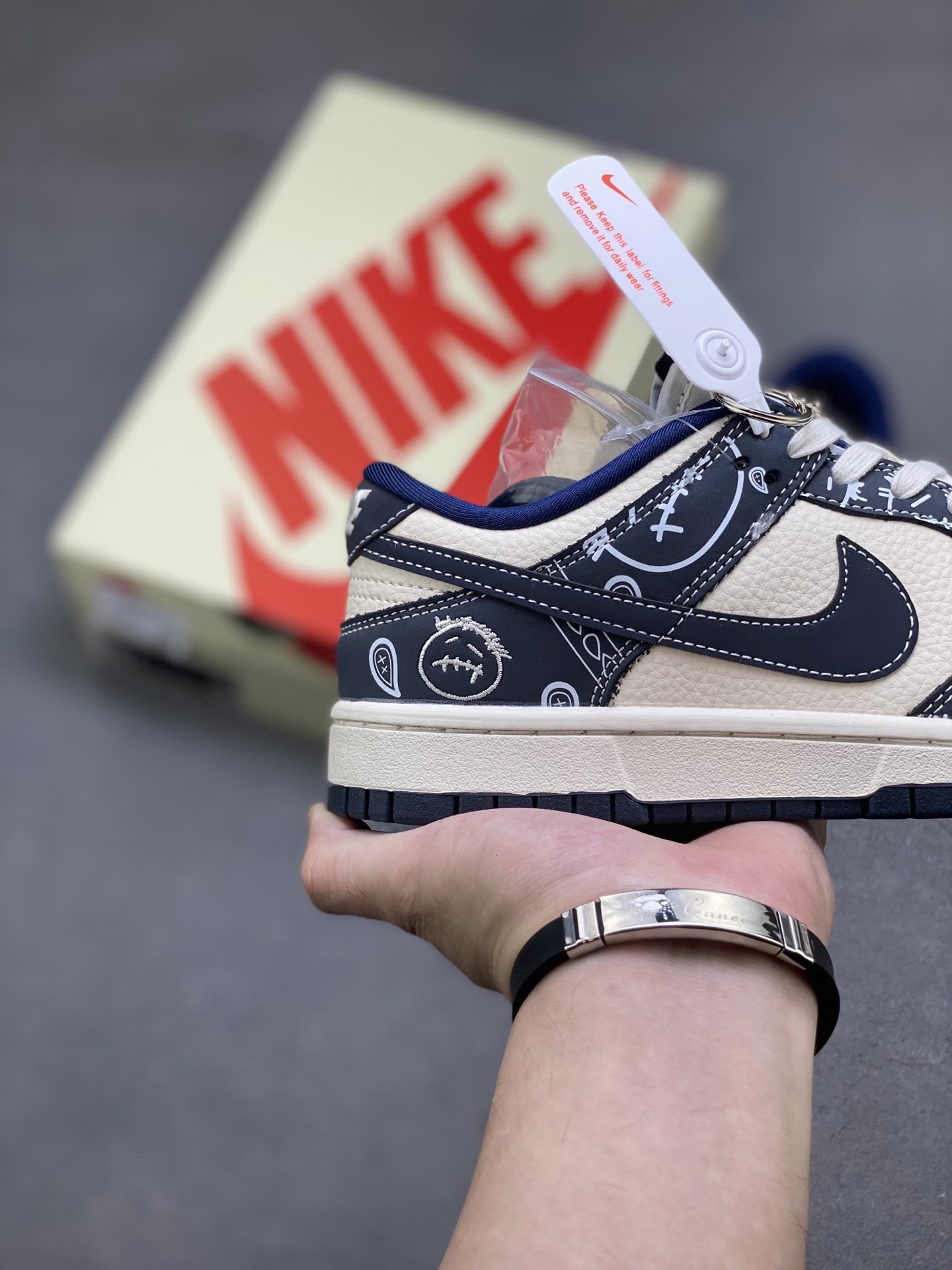 Nike Dunk Low DIY Navy Sail