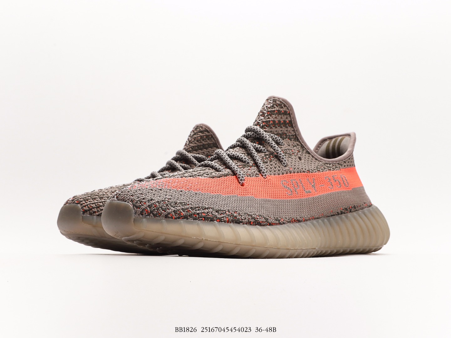 Adidas Yeezy Boost 350 V2 Beluga Gray/Orange Sneakers