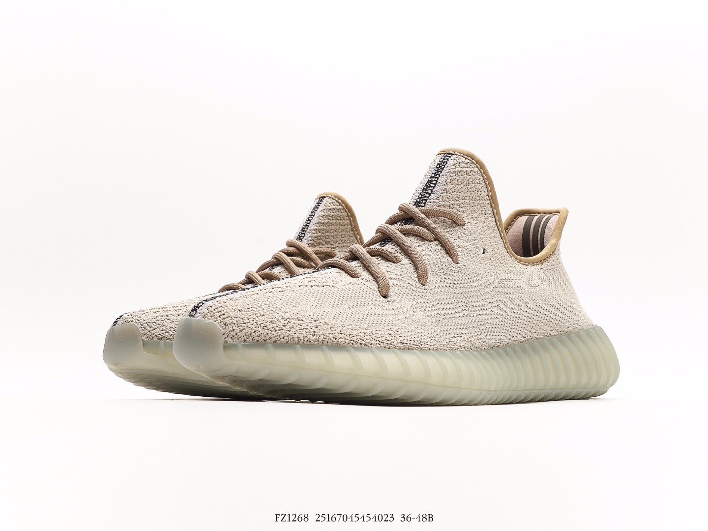 Adidas Yeezy Boost 350 V2 Knit Sneakers Beige/Green