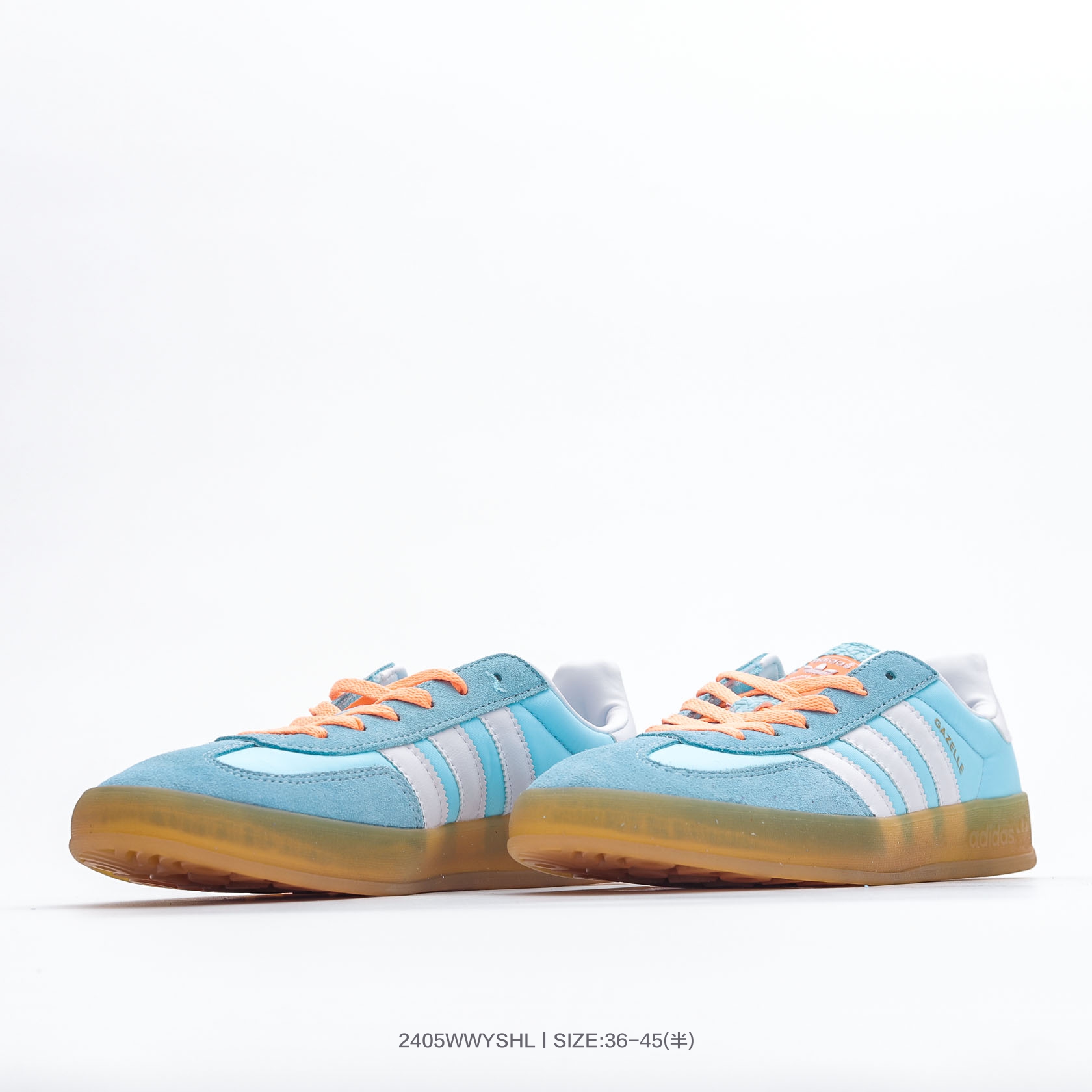 Adidas Gazelle Indoor Low Sneakers Aqua Blue/Orange
