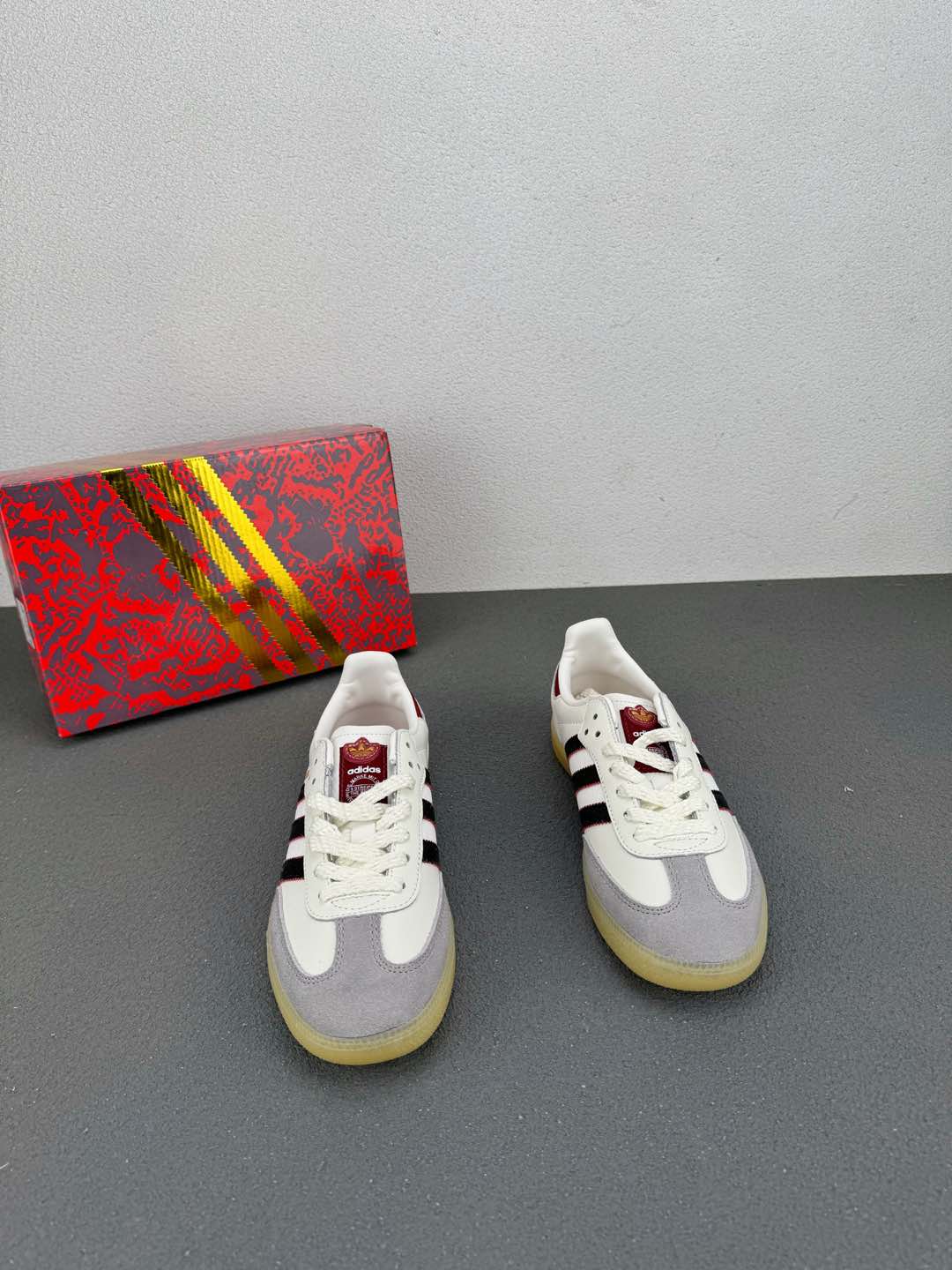 Adidas Originals Samba OG Year of the Snake Shoes White/Gray/Red