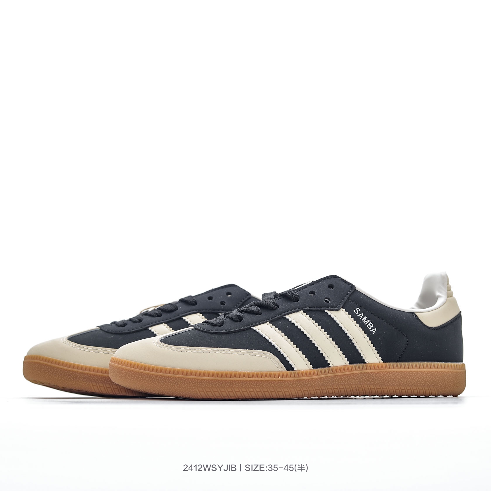 Adidas Originals Samba OG Gum Sole Sneakers Black/White