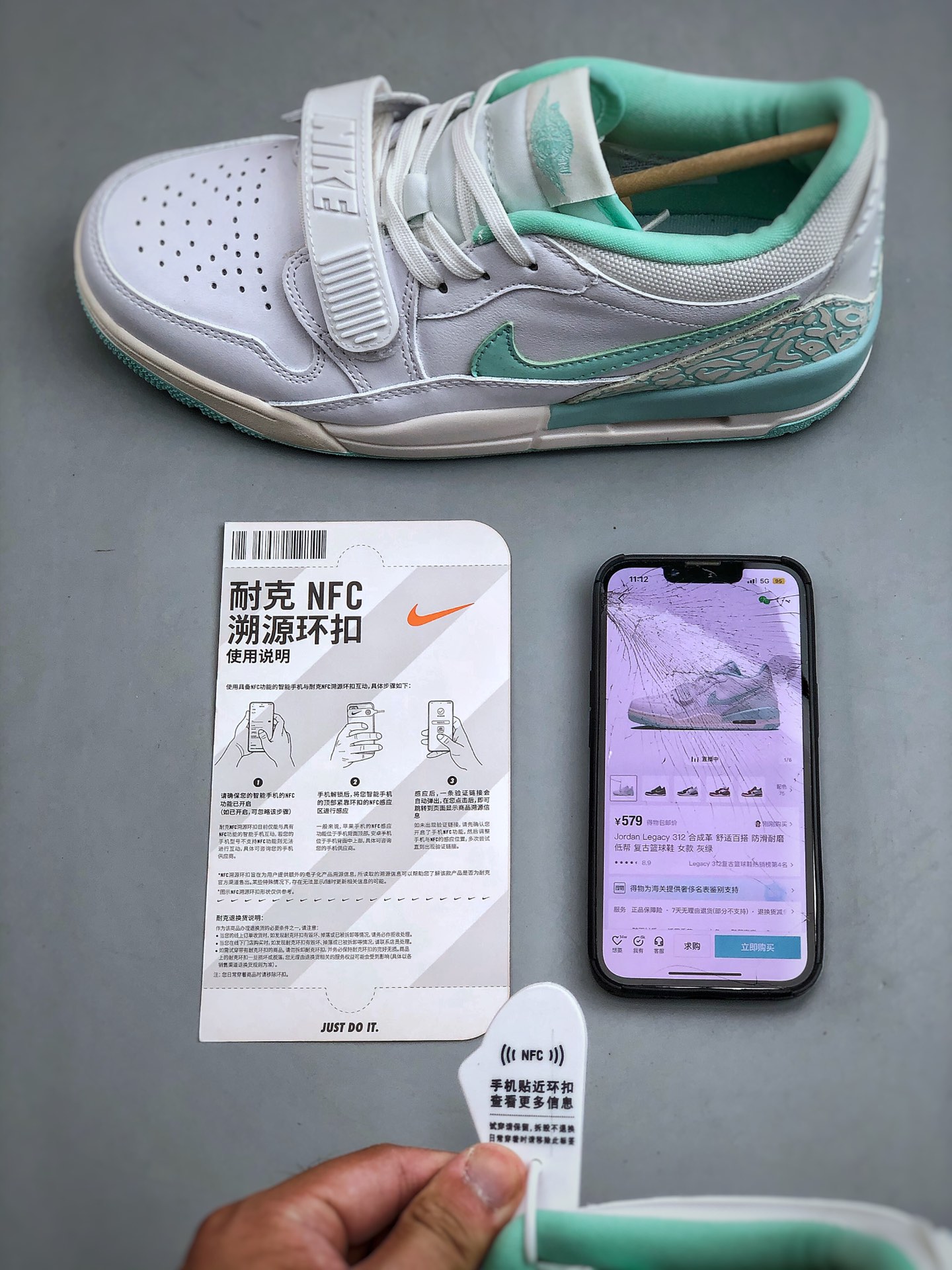 Jordan Legacy 312 Low Retro Sneakers Mint Green