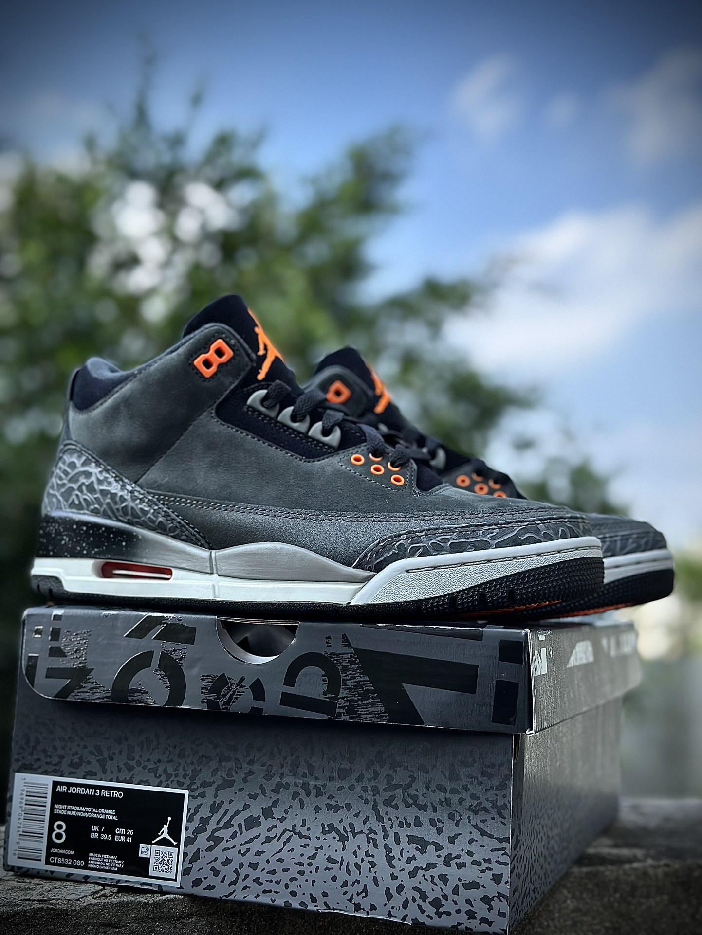 Jordan Air Jordan 3 SE Retro Sneakers Black/Orange
