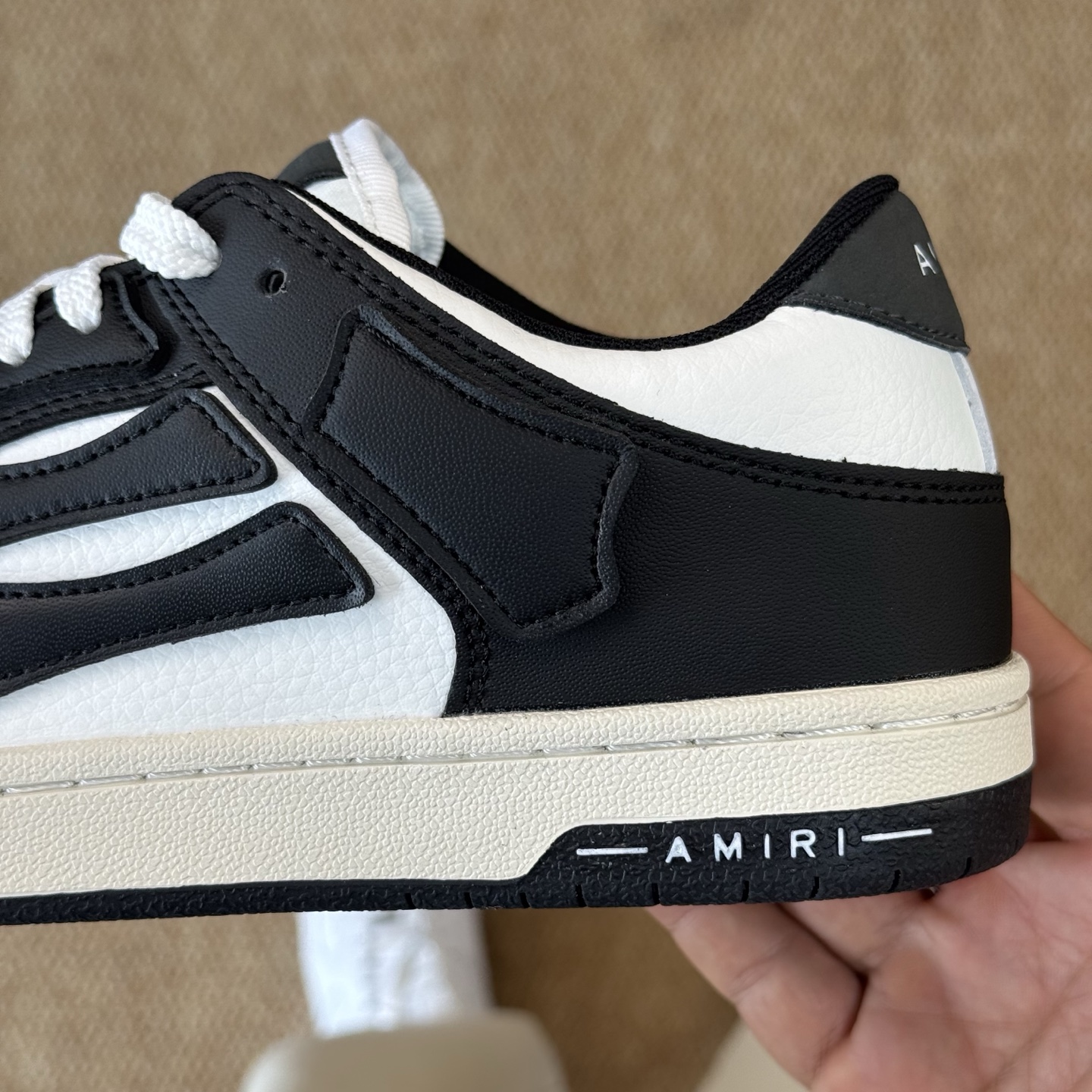 AMIRI Skel Top Low Sneakers Black/White