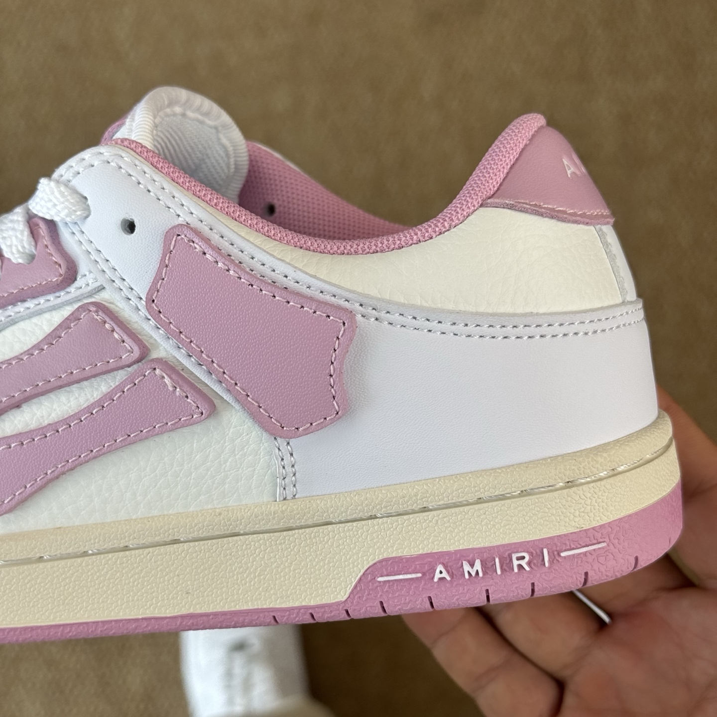AMIRI Skel Top Low Sneakers Pink/White