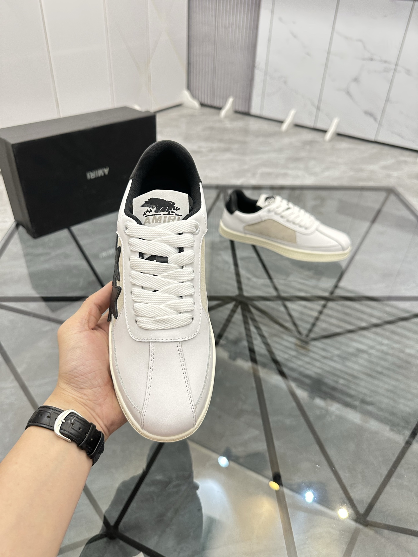 Amiri Star Low-Top Sneakers White/Black