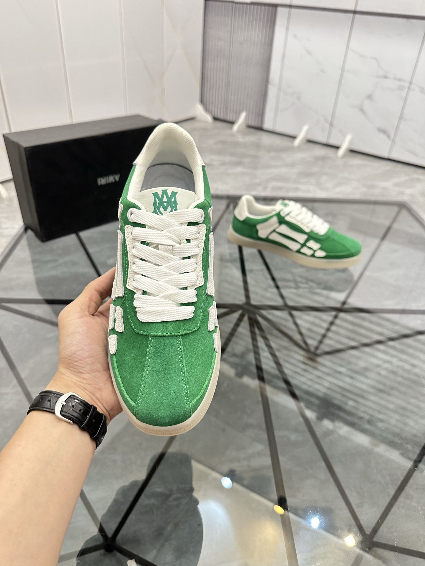 Amiri Low-Top Casual Sneakers Green