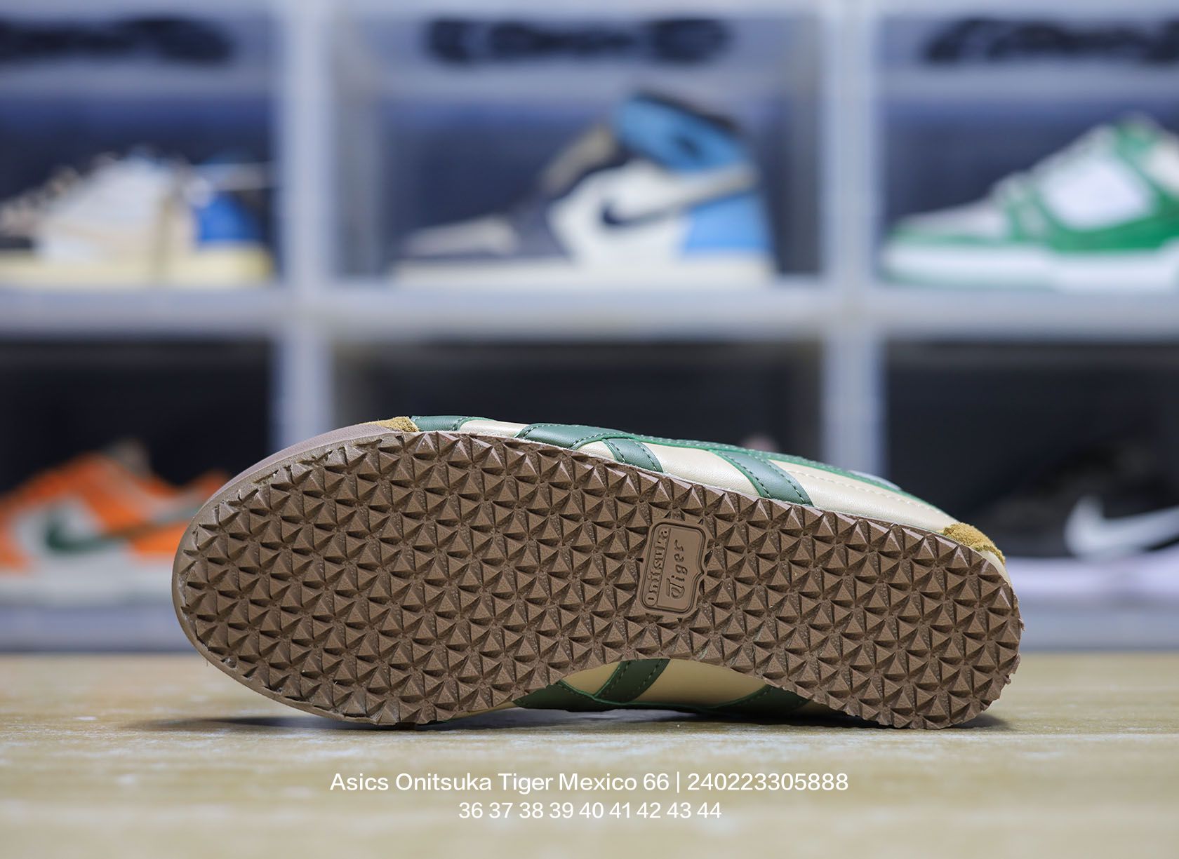 Asics Onitsuka Tiger Mexico 66 Leather Sneakers Green/Beige