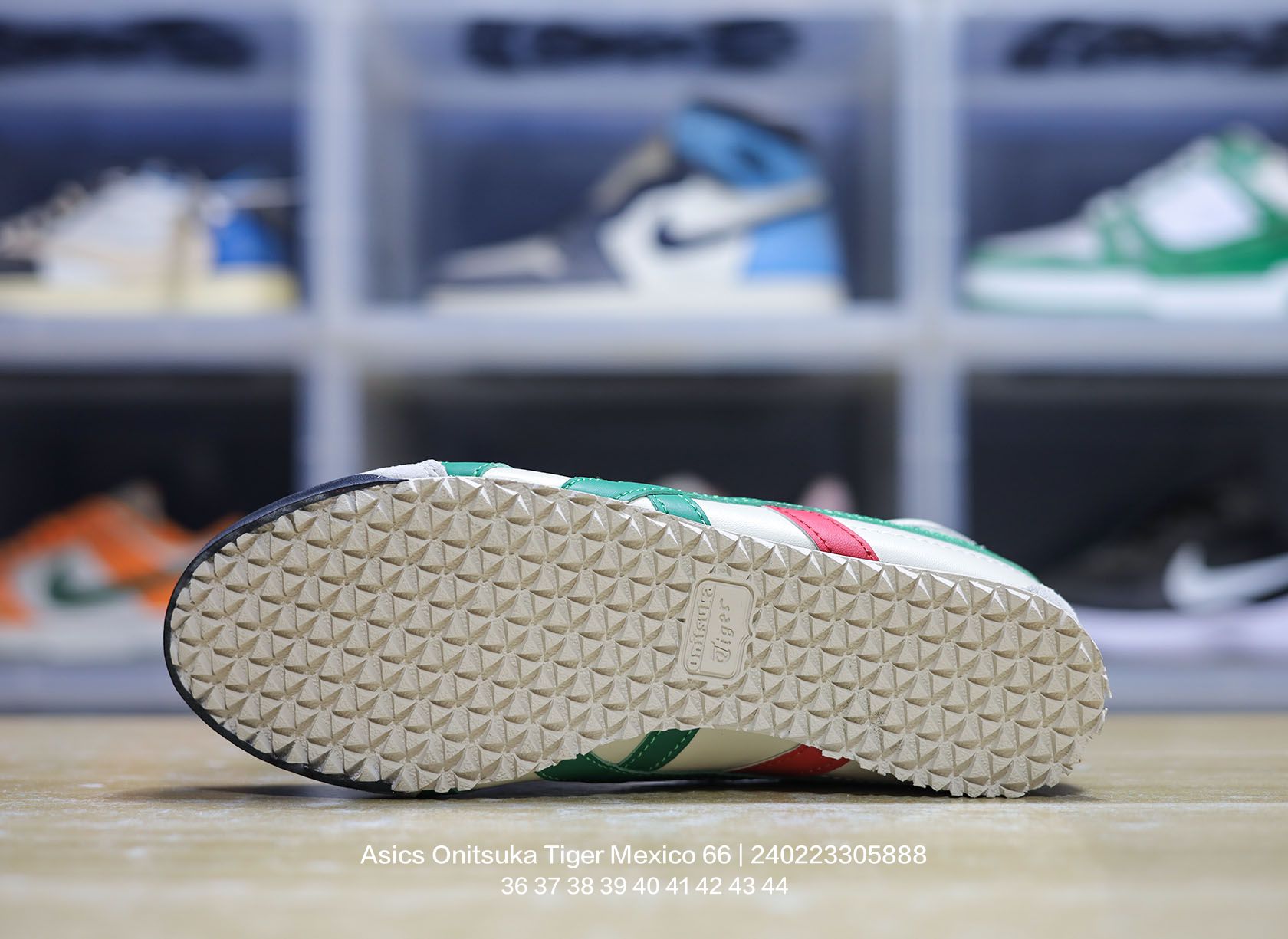 Asics Onitsuka Tiger Mexico 66 Leather Sneakers White/Green/Red