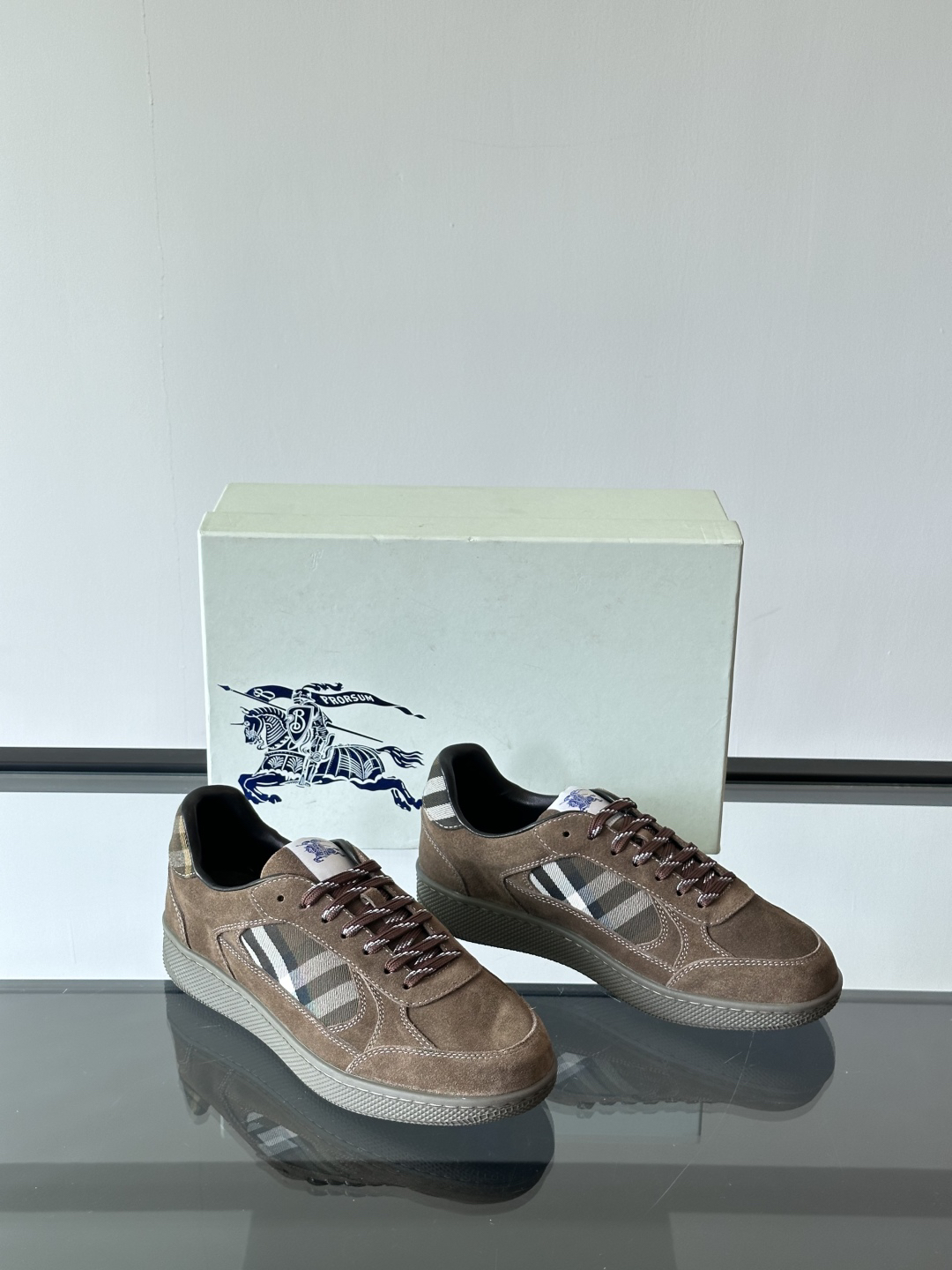 Burberry Vintage Check Sneakers Brown