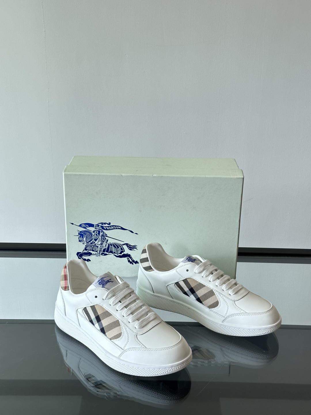 Burberry Vintage Check Sneakers White
