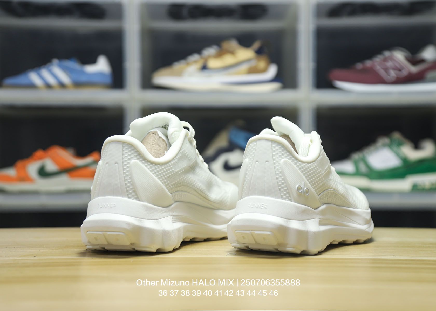 Mizuno HALO MIX Wave Cushioned Runners White