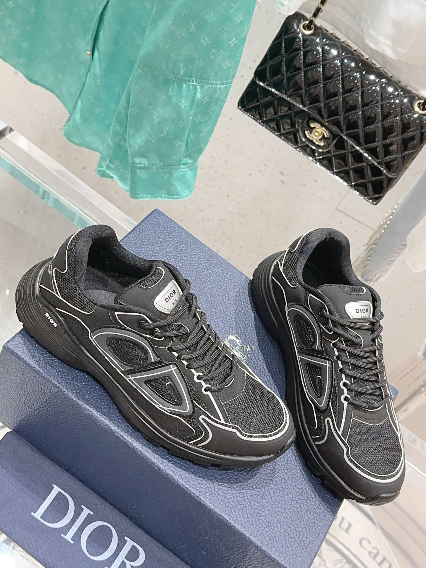 Dior B30 Mesh Sneakers Black