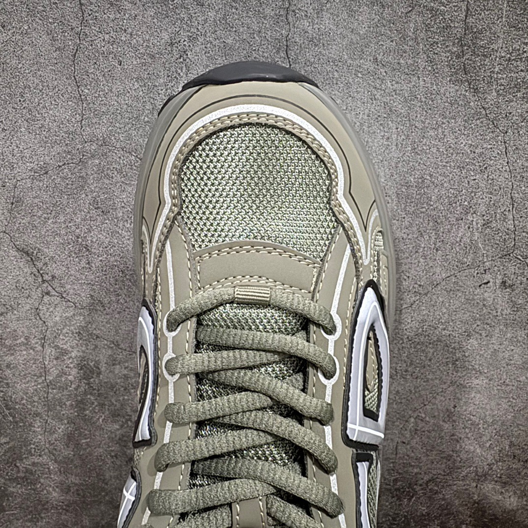Dior B30 Chunky Mesh Sneakers Olive Green