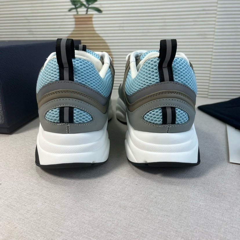 Dior B22 Retro Runner Sneakers Grey/Blue