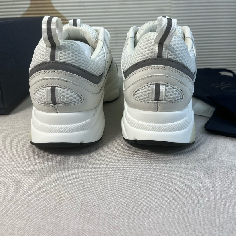 Dior B22 Chunky Runner Sneakers White/Grey