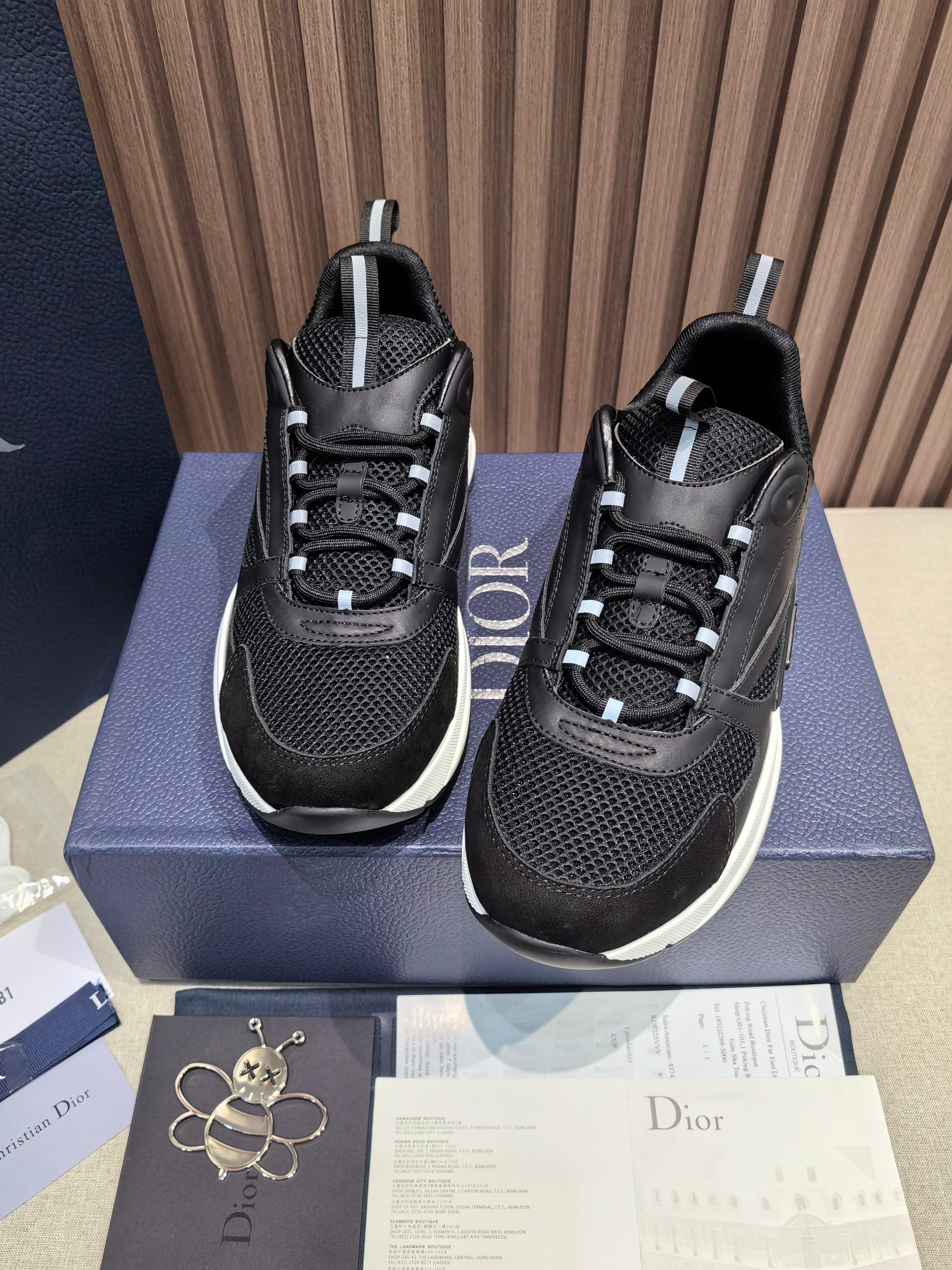 Dior B22 Knit Mesh Sneakers Black