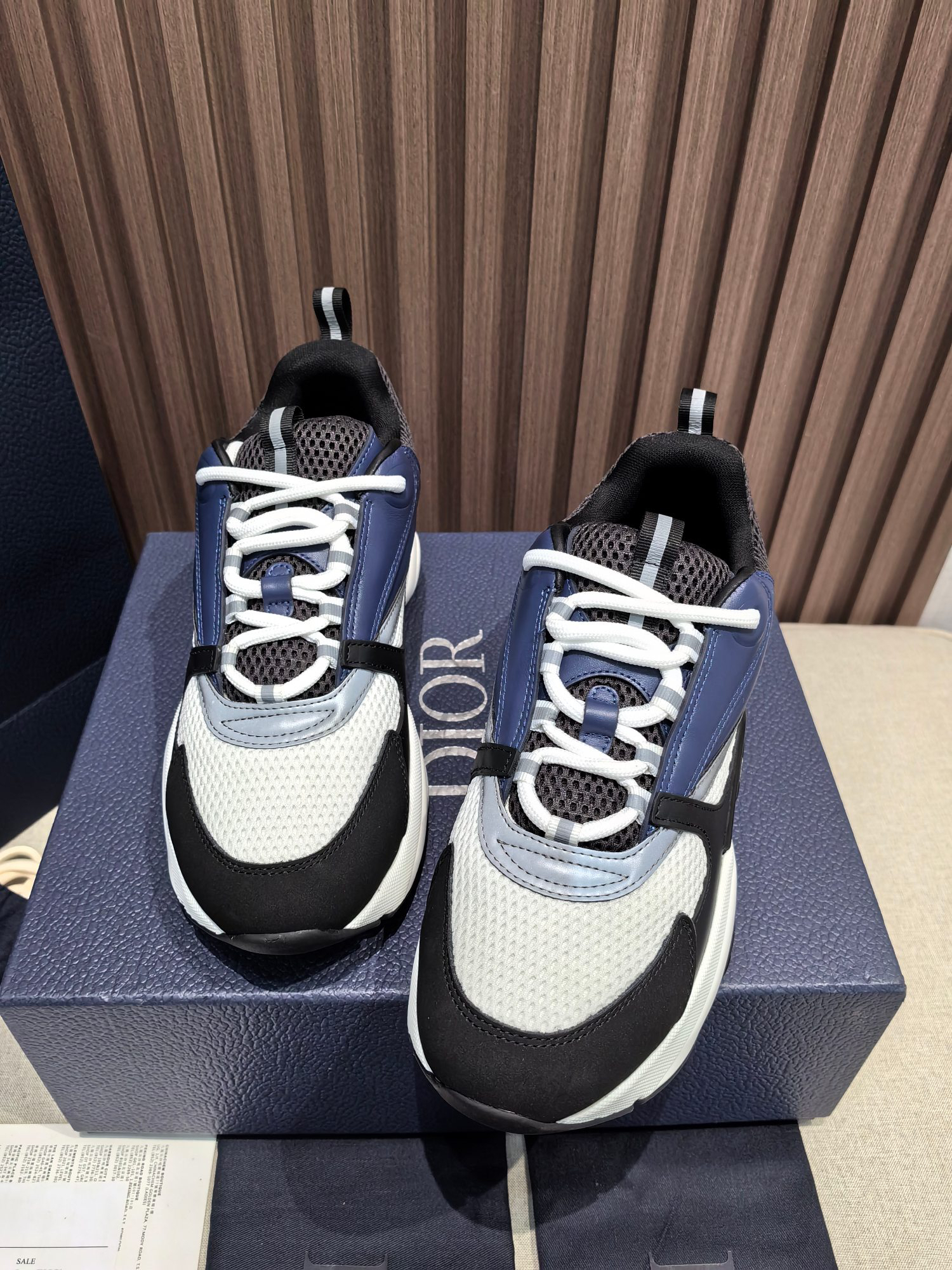 Dior B22 Low-Top Chunky Sneakers Blue