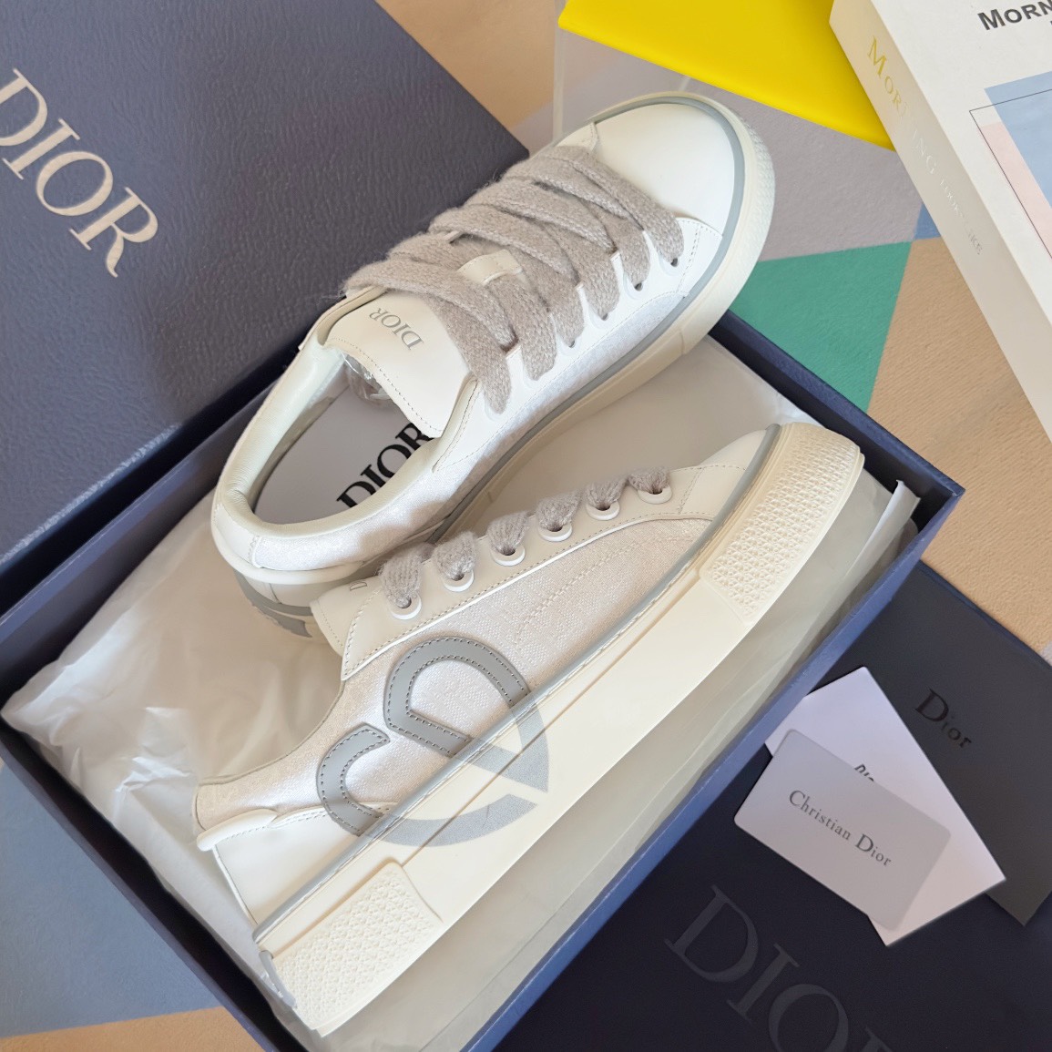 Dior x Denim Tears B33 Low-Top Sneakers White/Grey