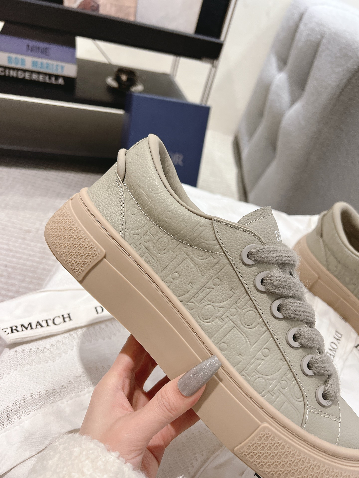 Dior B33 CD Diamond Sneakers Gray