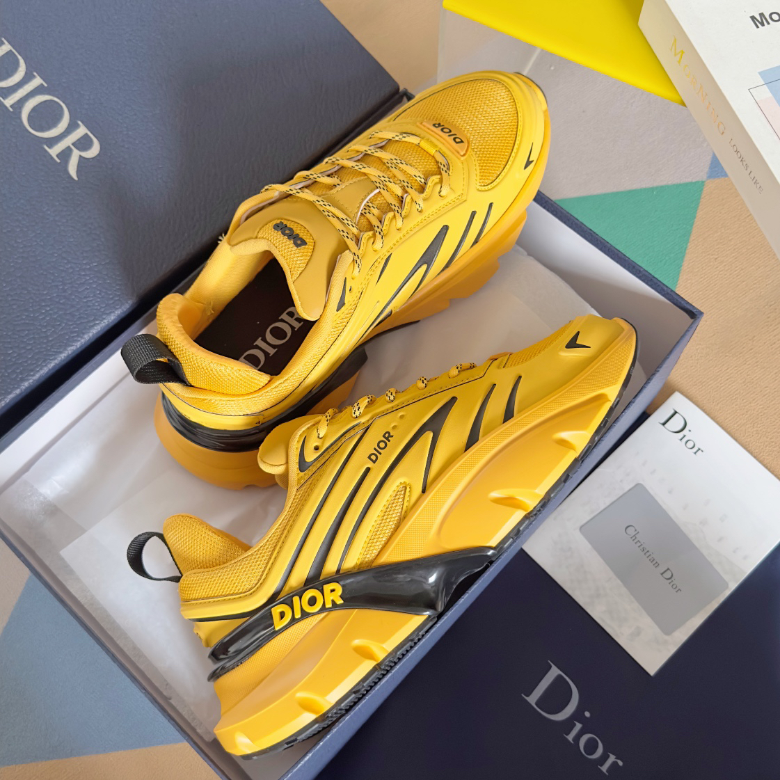 Dior B44 Blade Chunky Runner Yellow