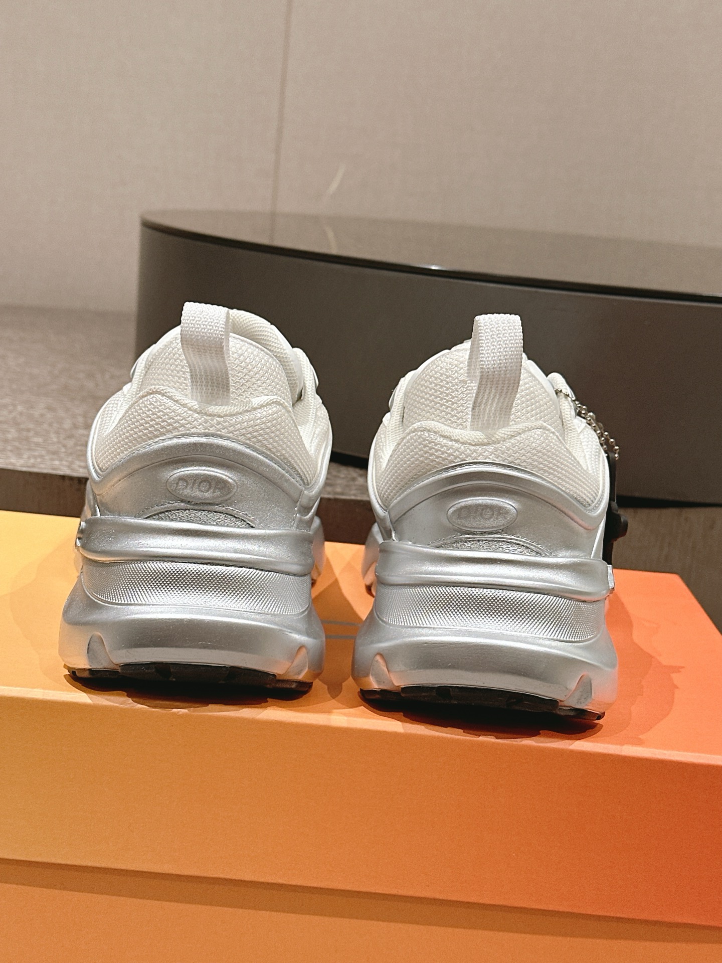 Dior B44 Mesh Dad Sneakers Silver