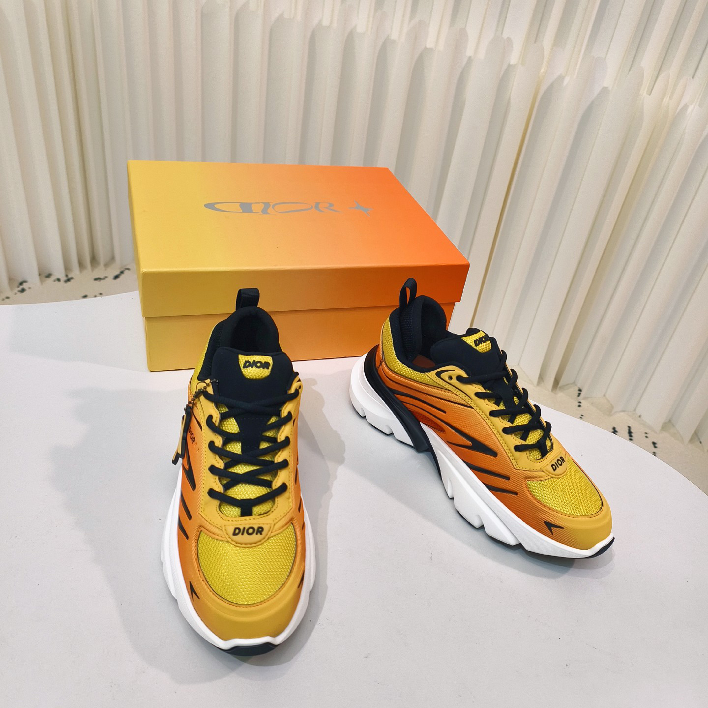 Dior B44 Blade Chunky Sneakers Yellow/Orange