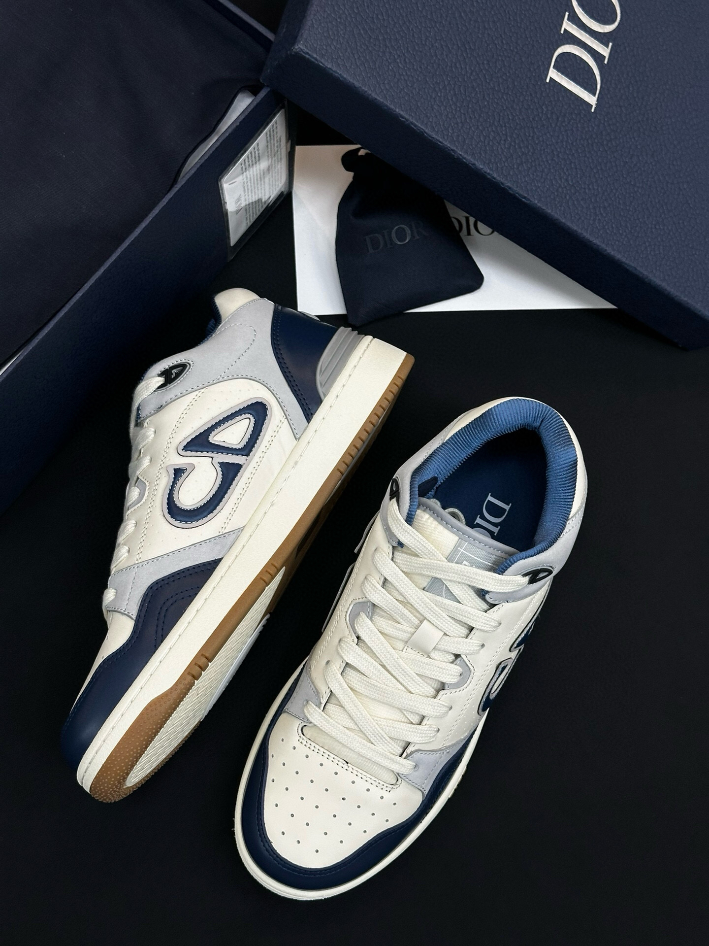 Dior B57 Low-Top Sneakers Navy