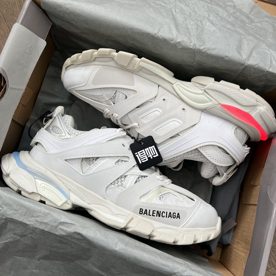 Balenciaga Track Trainer LED Sneakers White