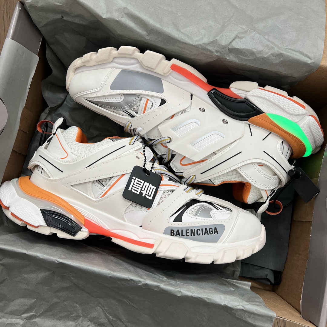 Balenciaga Track Trainer LED Sneakers White