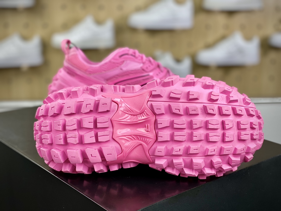 Balenciaga Defender Platform Sneakers Fluorescent Pink