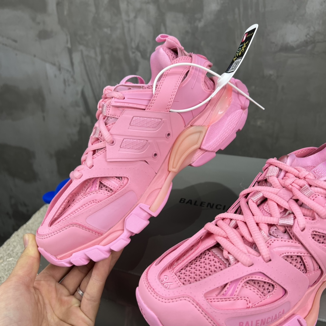Balenciaga Track LED Trainers Pink