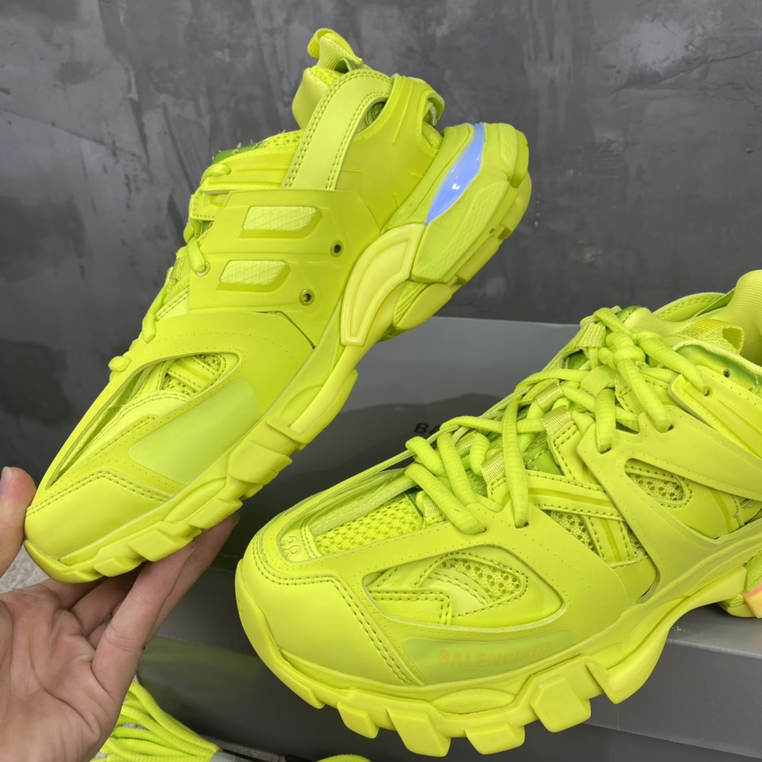 Balenciaga Track LED Sneakers Neon Yellow
