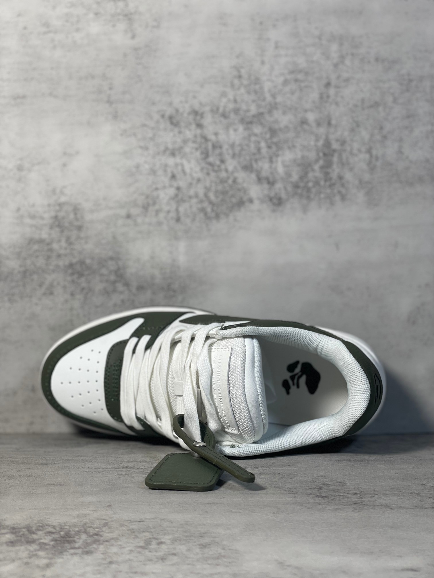 Off-White Out Of Office Low Sneakers Dark Green/White