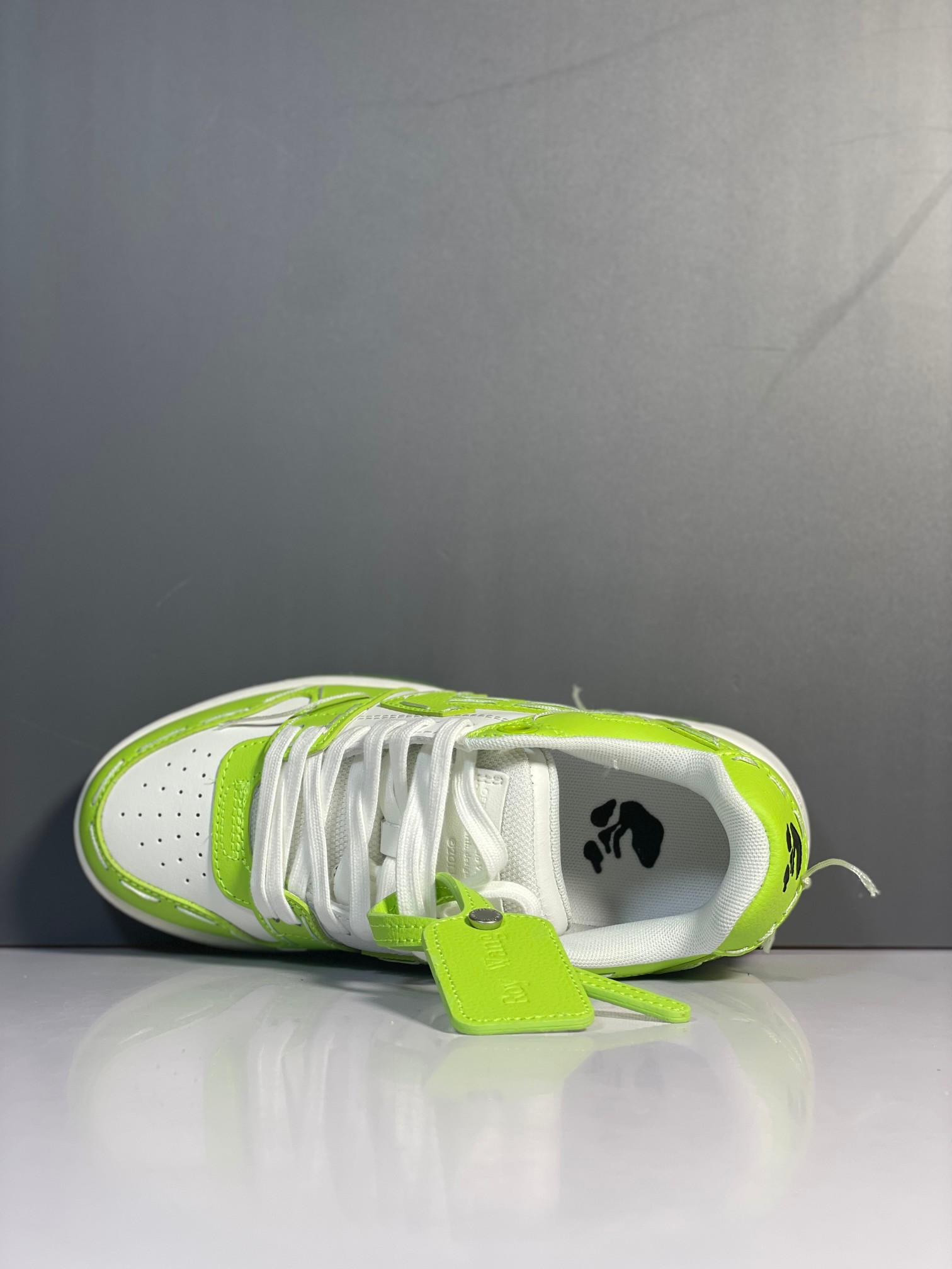 Off-White Out Of Office Low Sneakers Green/White