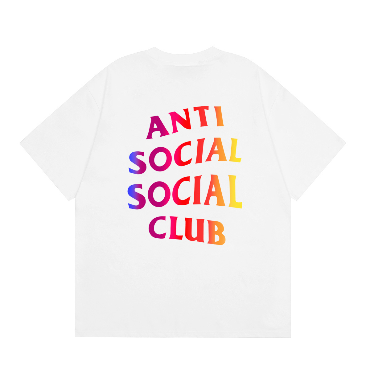 Anti Social Social Club Gradient Logo Tee Multicolor